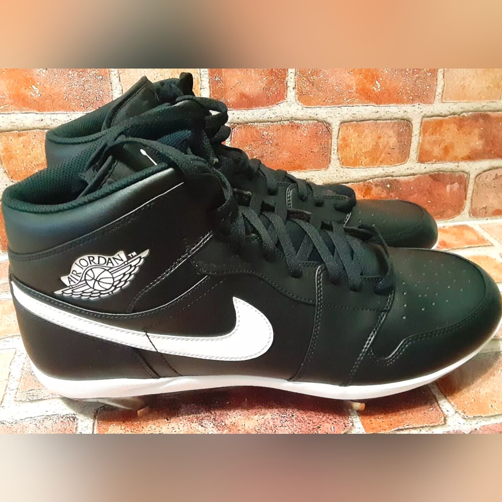 Nike Air Jordan 1 High Retro Metal Baseball Cleats AV5355-001 Men's Size 16